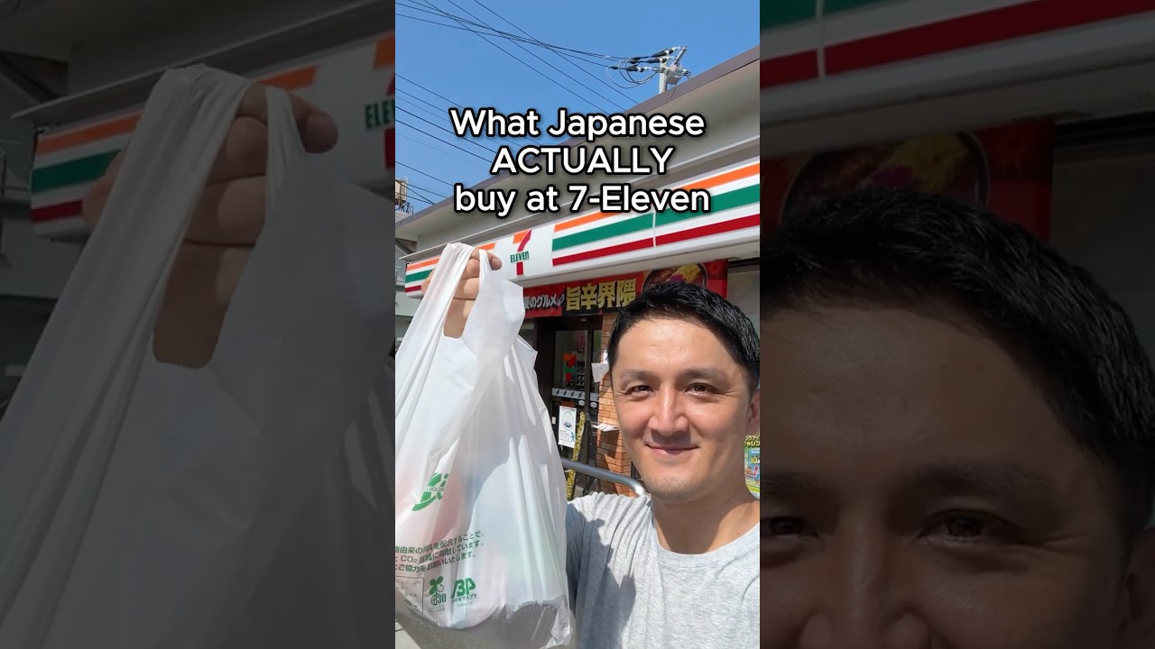 What Japanese Locals ACTUALLY Buy at 7-Eleven. 🇯🇵 #japan #conveniencestore #shorts