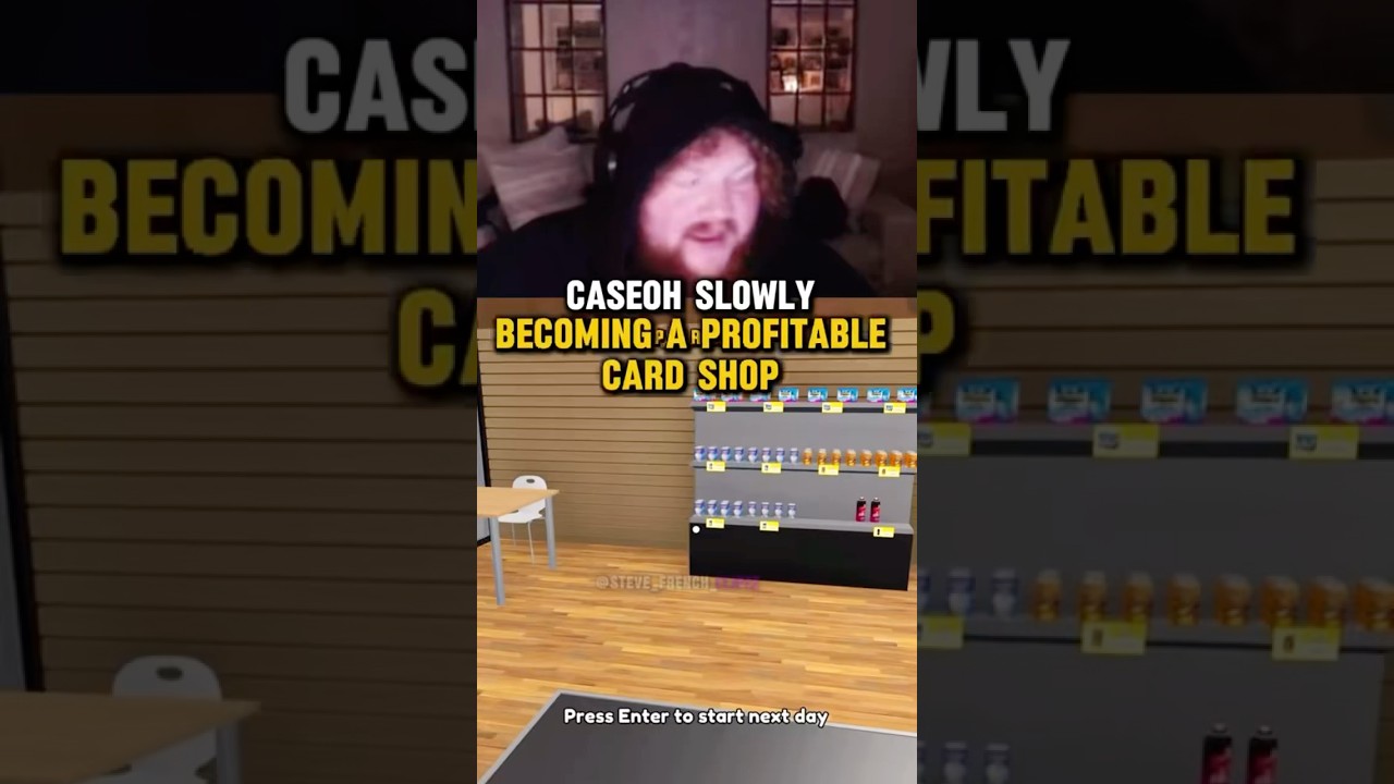 Caseoh is becoming a profitable card shop #caseoh #caseohgames #tcgcardgame  #cardgame