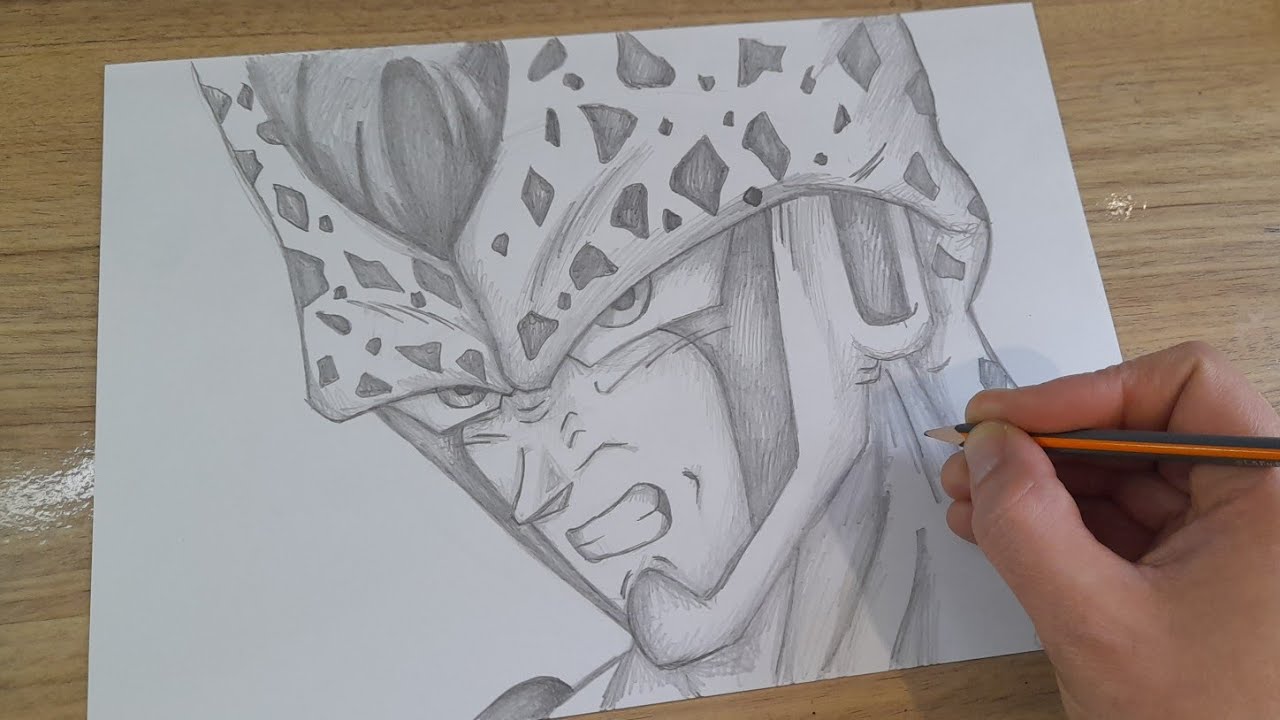 FACIL DE DESENHAR COMO DESENHAR O PERFECT CELL | DRAGON BALL Z