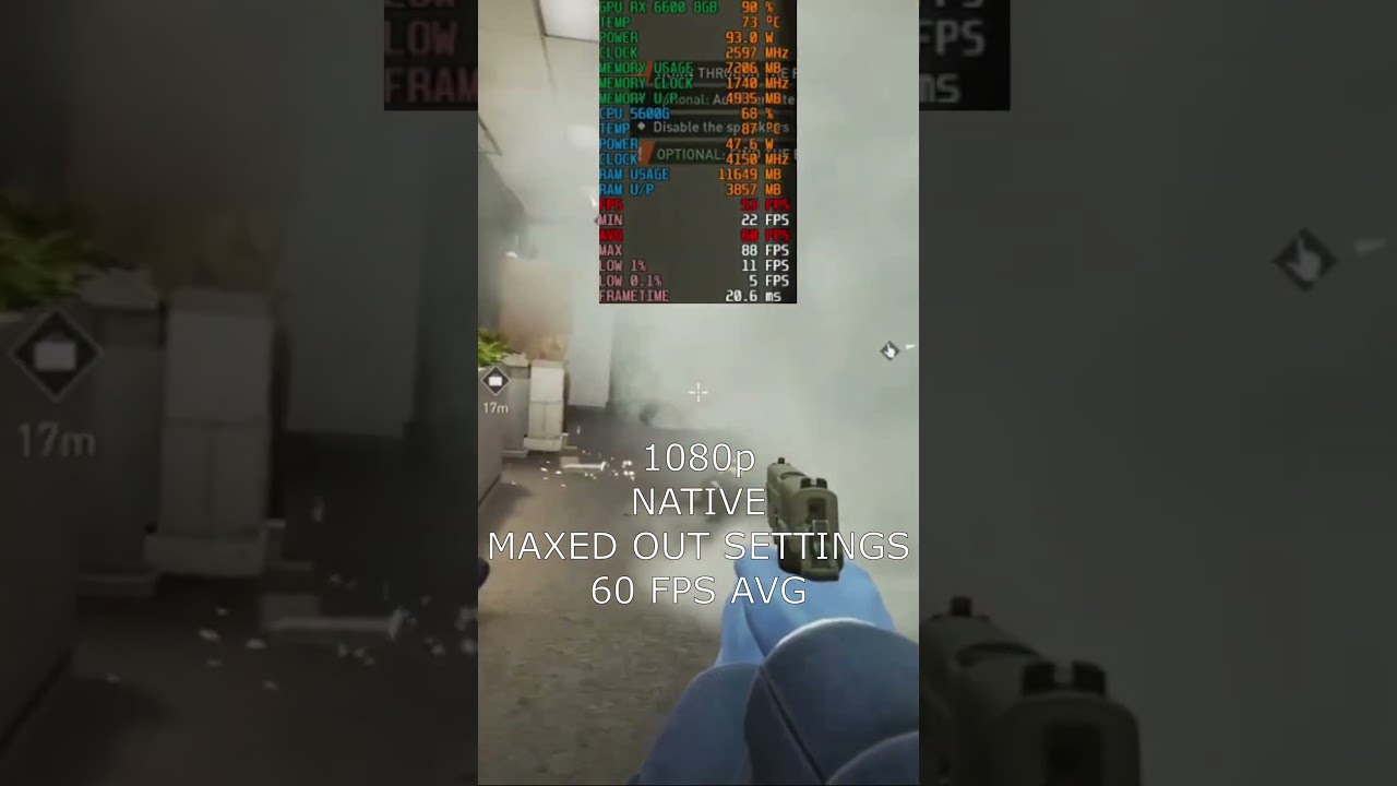 AMD Ryzen 5 5600G + RX 6600 in Payday 3 | 1080p | MAX | NATIVE | #pcbenchmark #fpstest