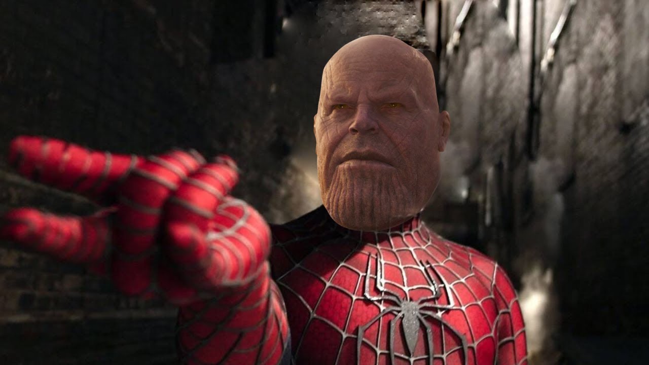 Spiderman but its Thanos!