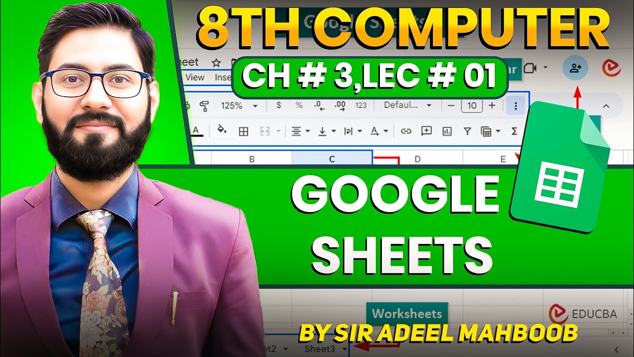 google sheets | 8th computer chapter 4