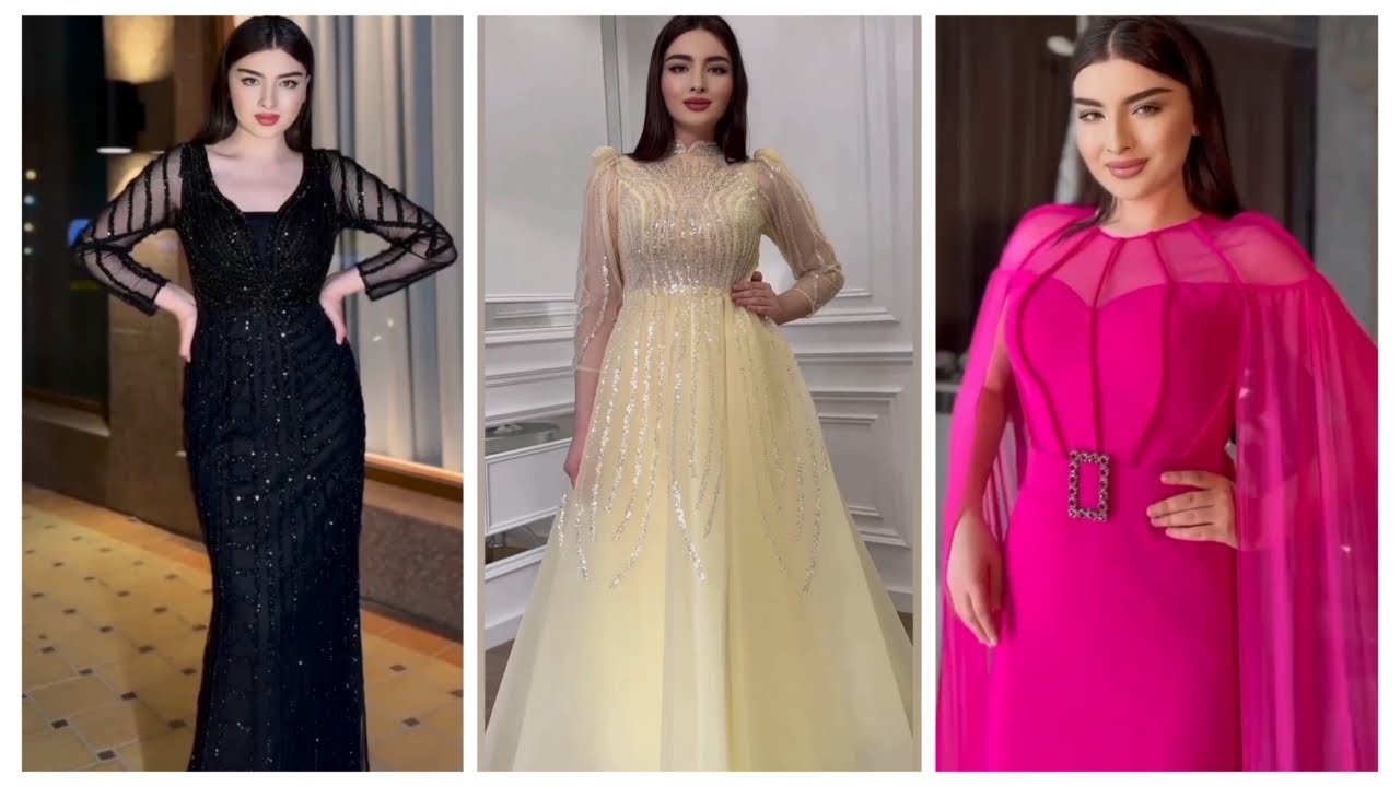 فساتين سهرة 2024 راقية جدا/فساتين سواريه 2024  ناعمة جدا ومميزة/جديد فساتين 2024