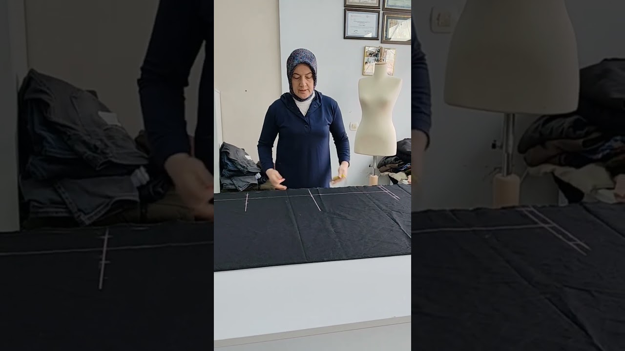“Kalıp kullanmadanölçüyle 8 parça etek çizimi”