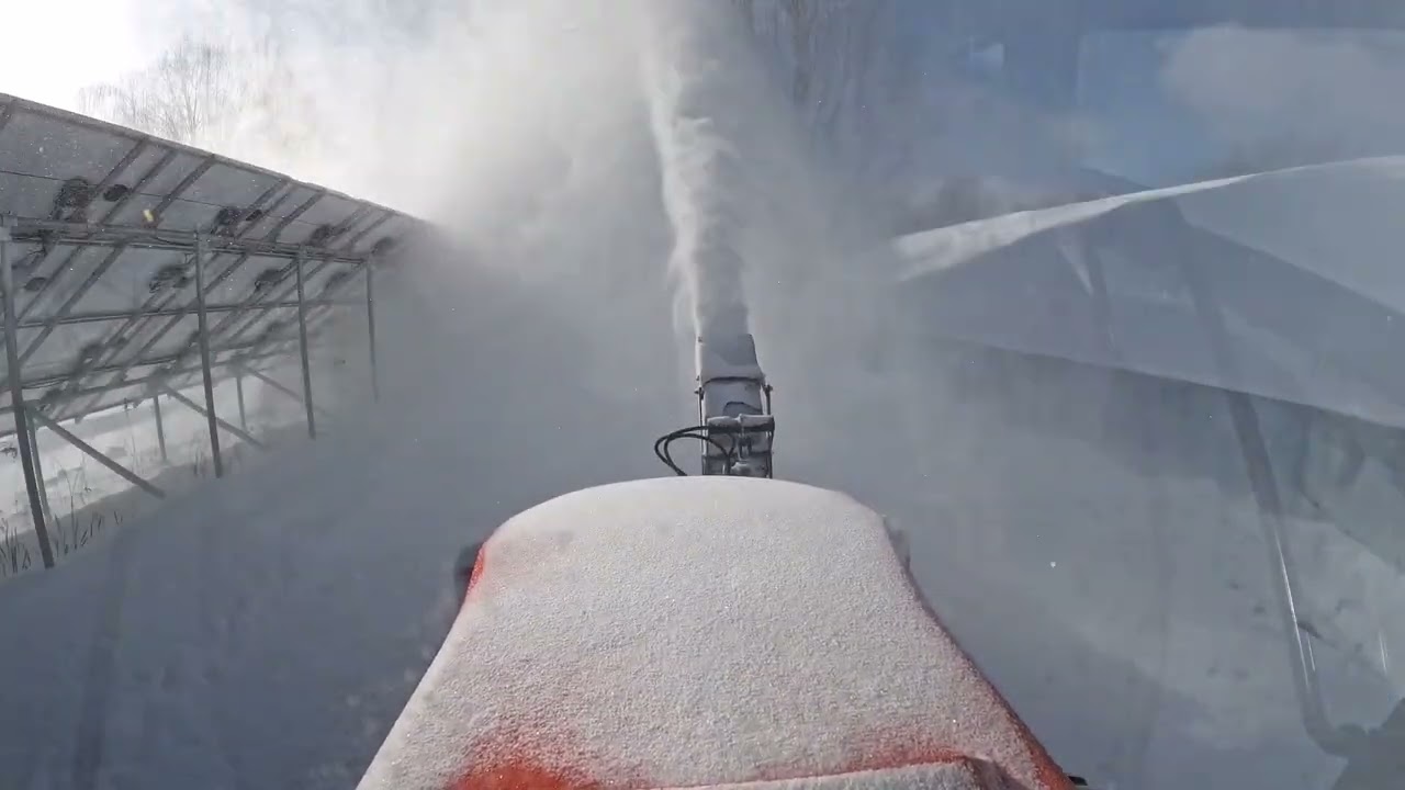Battling the Bitter Cold: Clearing Snow with Optimus the Kubota Grand L6060
