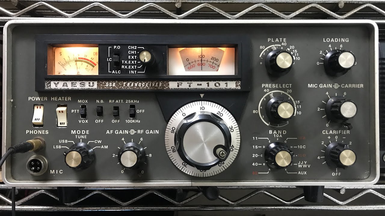 懐かしの真空管無線機 YAESU FT-101