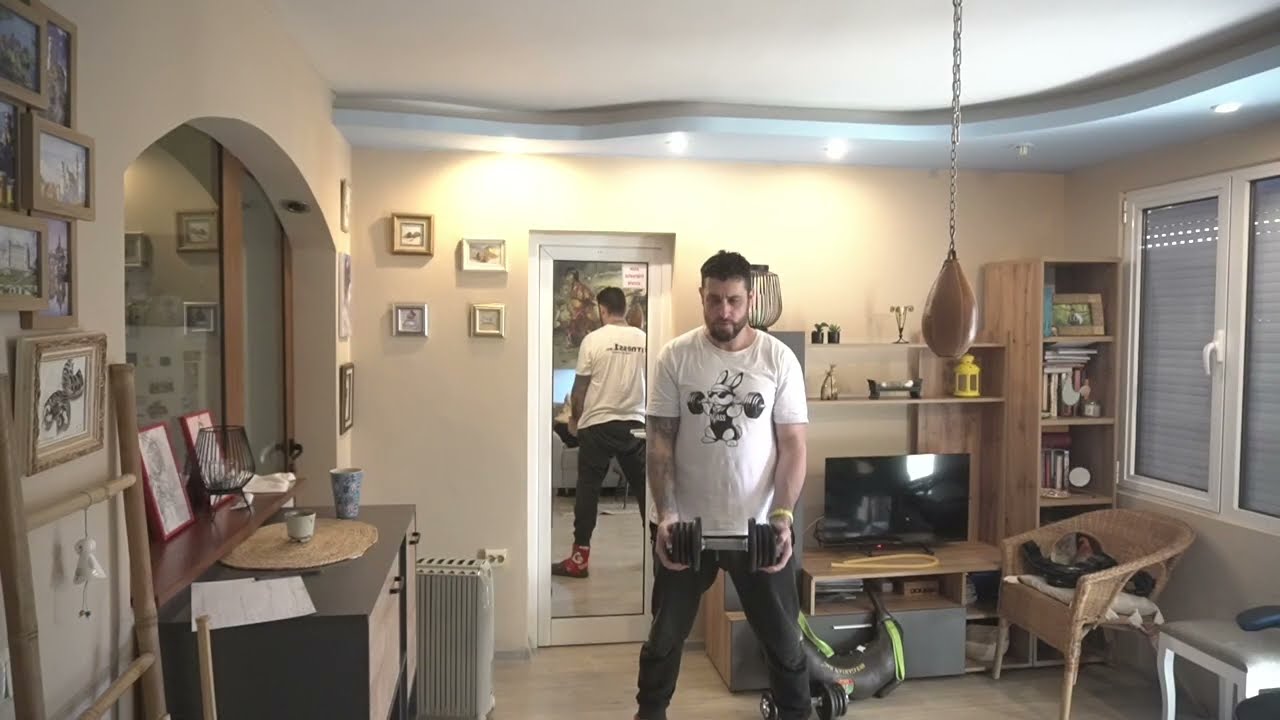 Тренировка за бицепс във вкъщи различни упражнения - Biceps workout at home various exercises