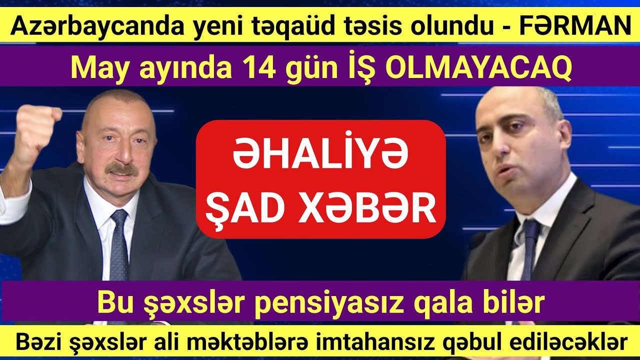 SON XƏBƏRLƏR: 31.03.2026 - XƏBƏRLƏR BUG&Uuml;N