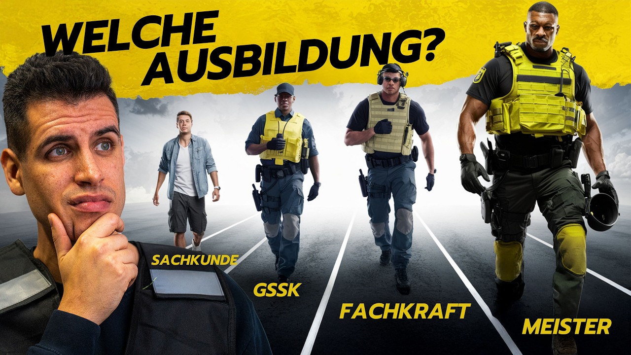 Die beste Sicherheits-Ausbildung: Sachkunde, GSSK, Fachkraft oder Meister?