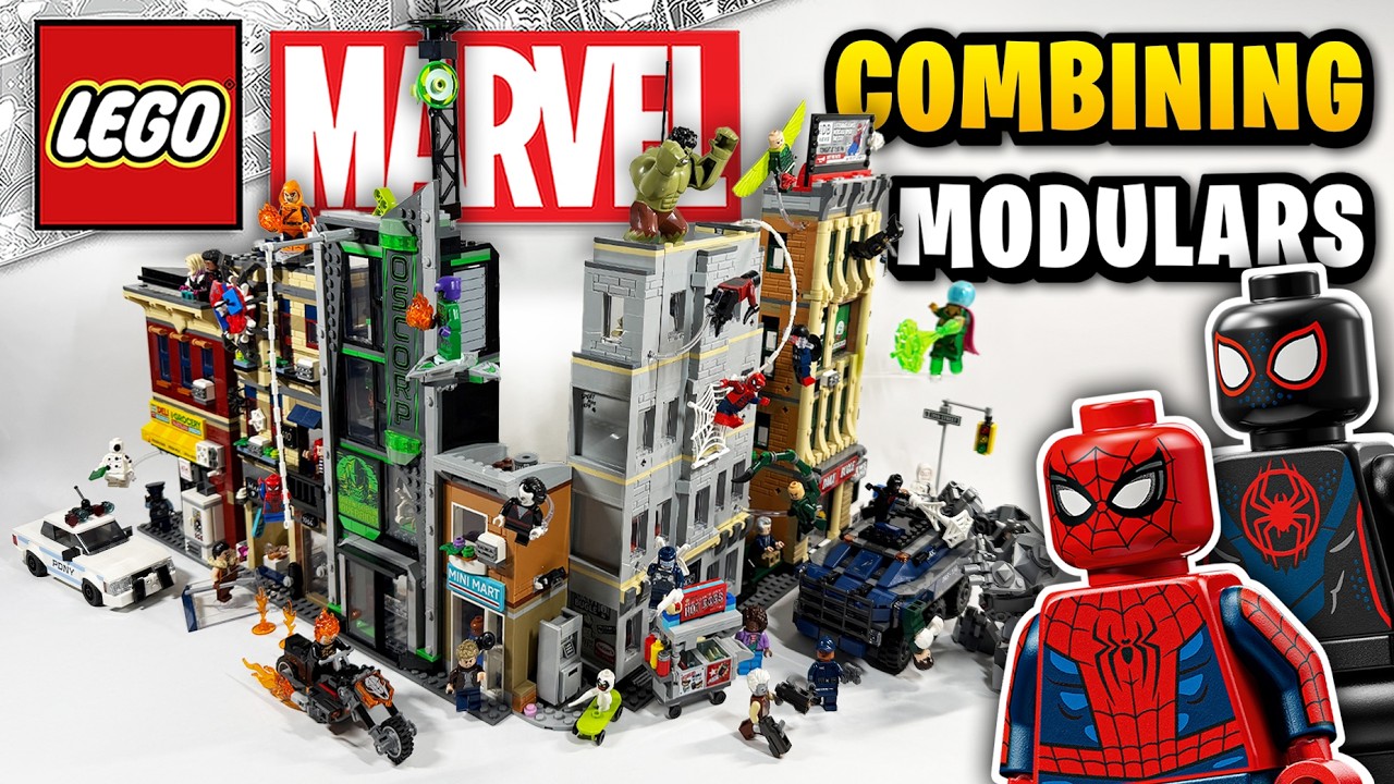 Соединяем ВСЕ мини-модульные здания LEGO Marvel