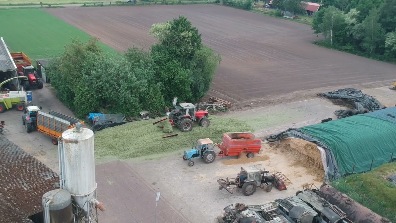 Gras hakselen met Claas 690