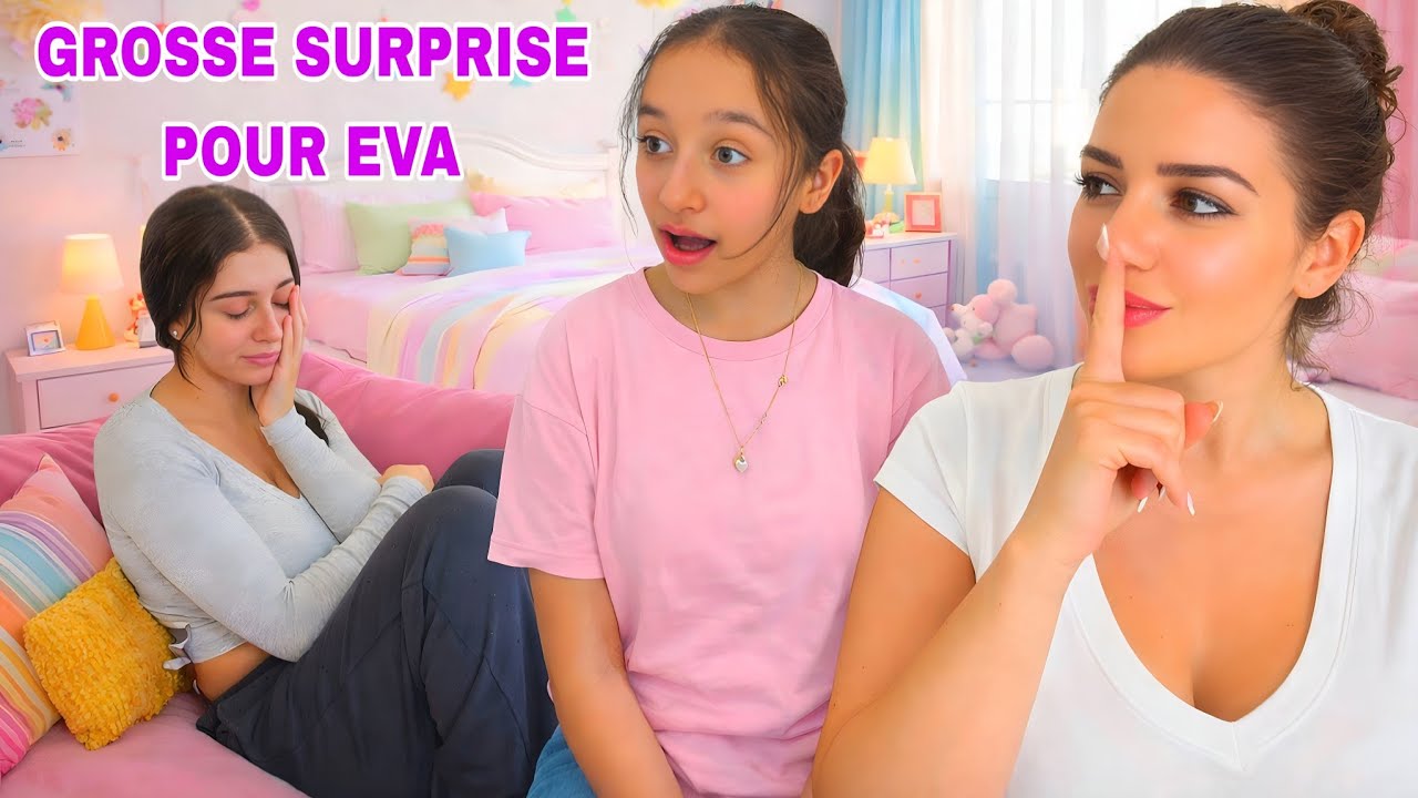 NEGUINE A FAIT UNE  SURPRISE À EVA (EVA PLEURE)