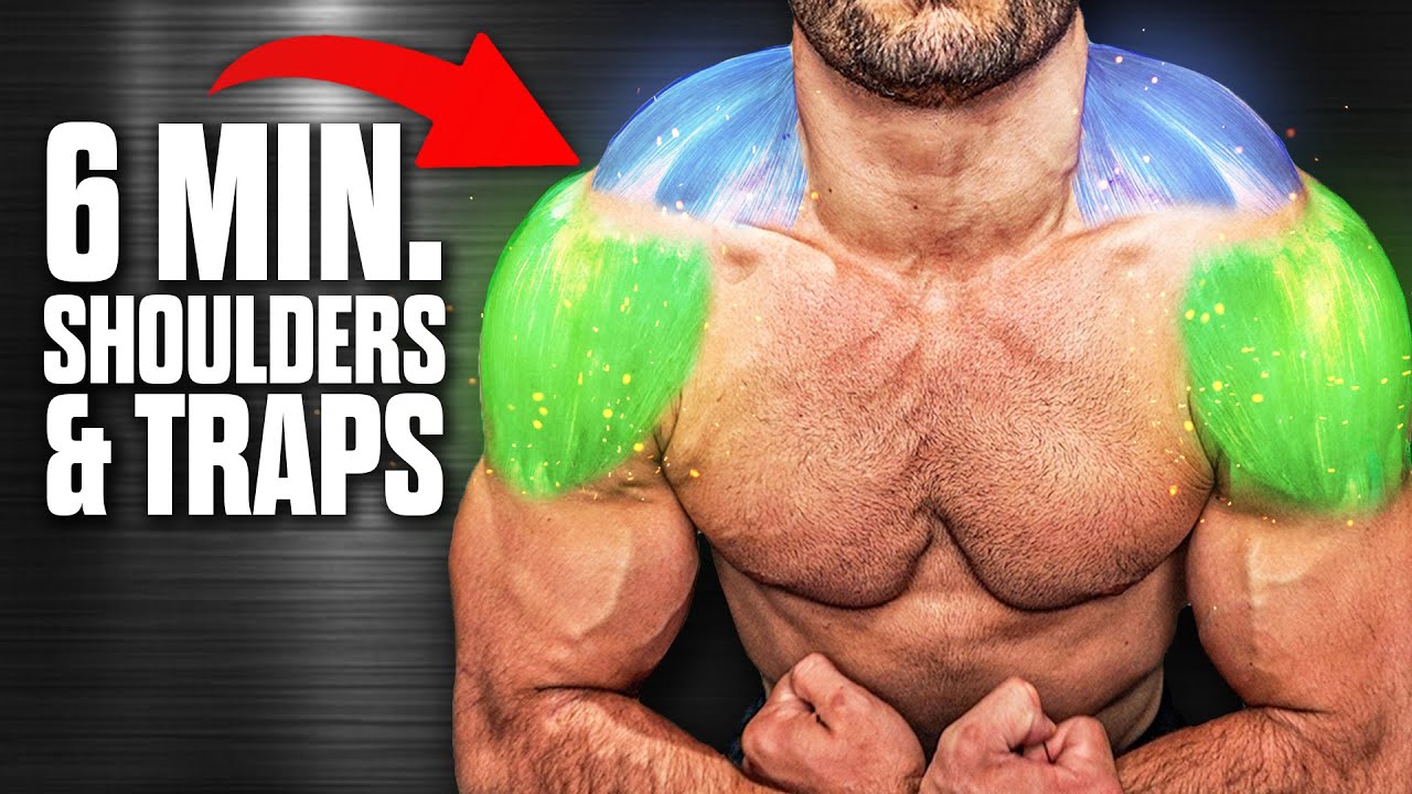 6min Home SHOULDER & TRAPS Workout (DUMBBELLS ONLY!)