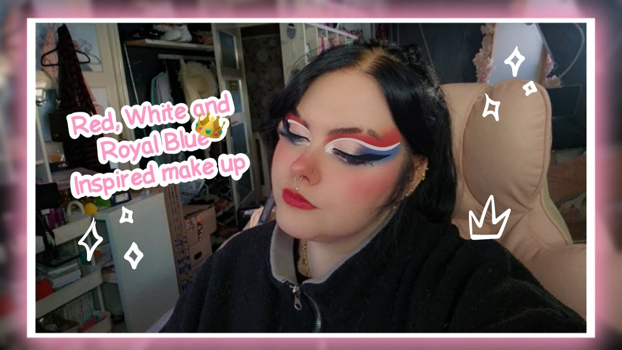 Red, White and Royal Blue Inspired Make Up