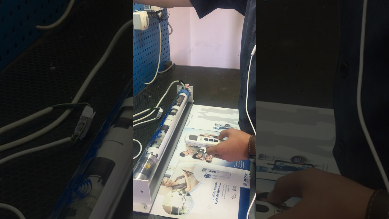 Becker Alıcılı Tüp Motor Kumanda Tanıtımı , Limit Belirleme ve Limit Silme işlemleri.