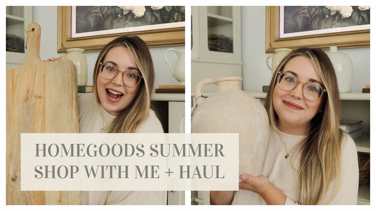 HOMEGOODS SHOP WITH ME + DECOR HAUL | AFFORDABLE HOME DECOR | SUMMER 2023