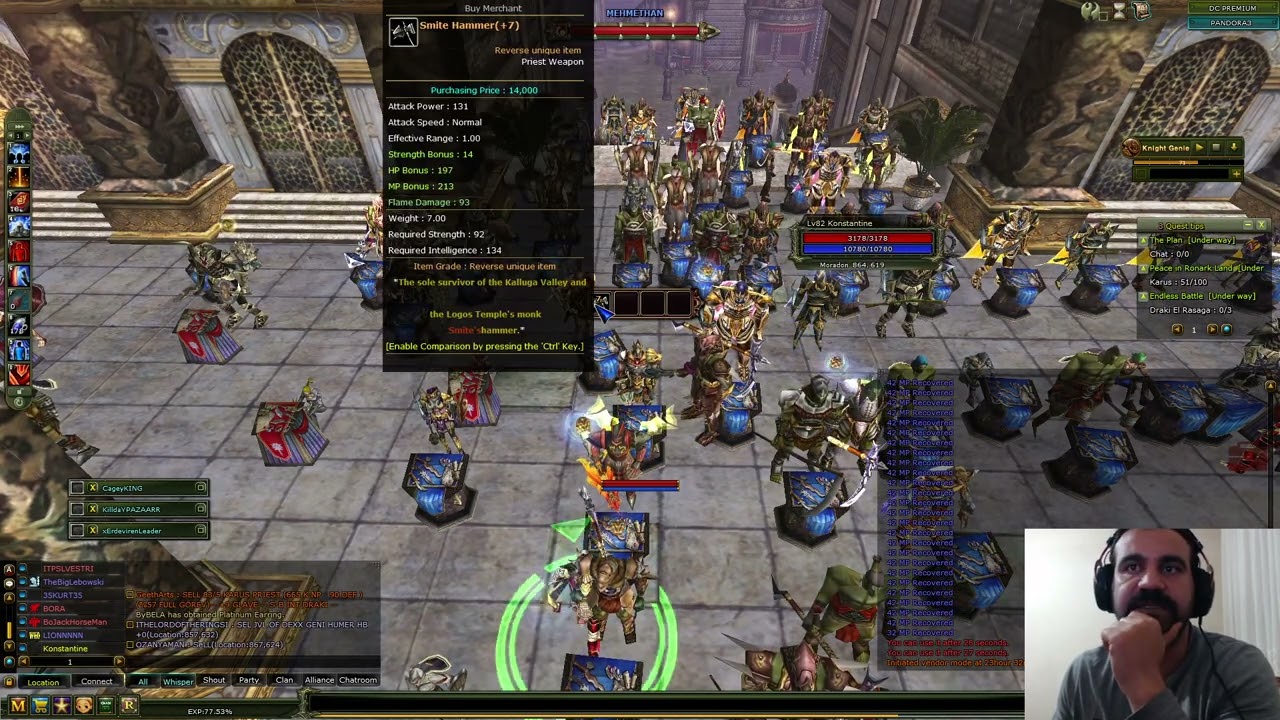 SATILIK SMİTE HAMMER +7 REB #pandora #knightonline #smitehammer #shorts