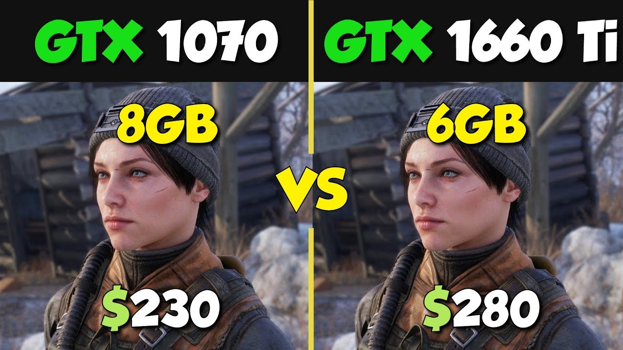 GTX 1660 Ti vs GTX 1070 Test in 8 Games