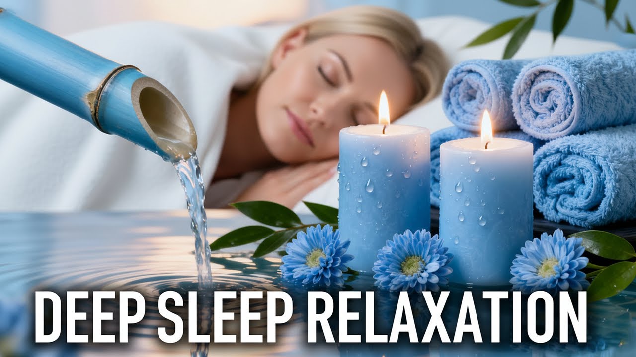 Soothing Spa Piano and Water Flow Relaxation Music for Stress Relief, Mind Healing and Restful Sleep
