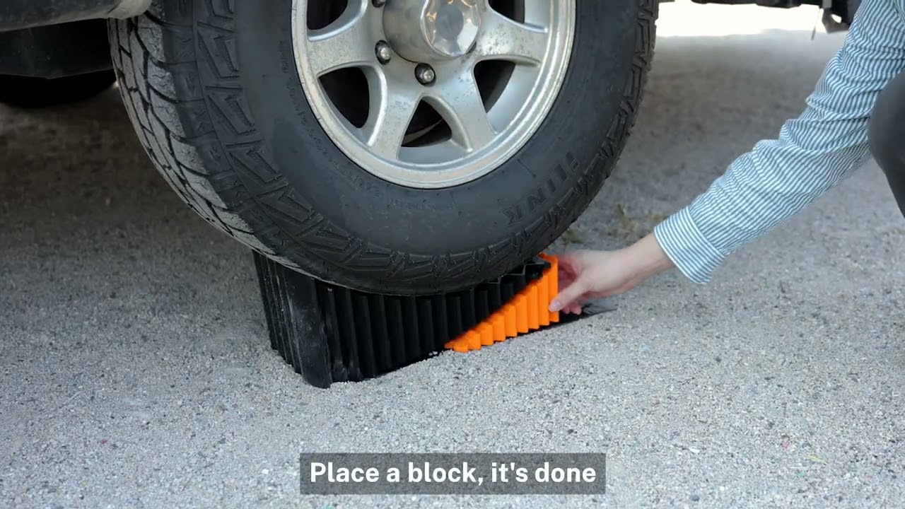 Leveling your Camper with 5inch Curved RV Leveler Kit