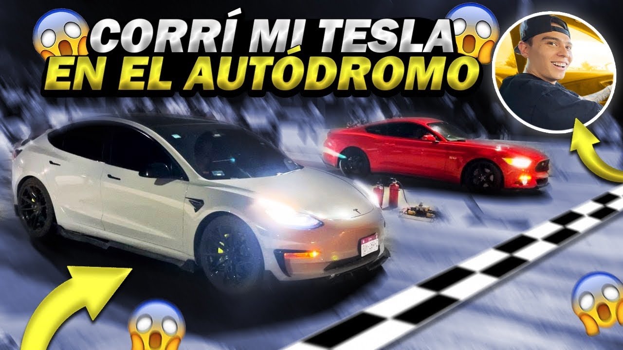 C0RRÍ MI TESLA C0NTRA JUANITO EN EL AUTÓDROMO POR PRIMERA VEZ😱 | ManuelRivera11