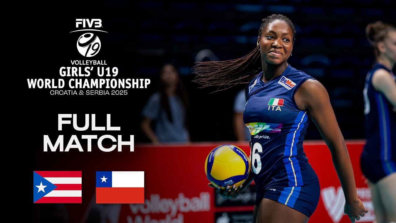 Puerto Rico vs. Chile - Playoffs | Girls' U19 World Champs 2025 - Full Match