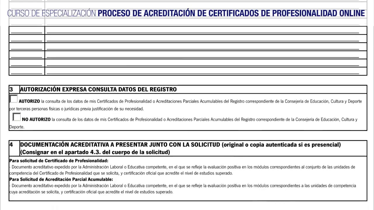 Curso de Proceso de Acreditación de Certificados de Profesionalidad Online