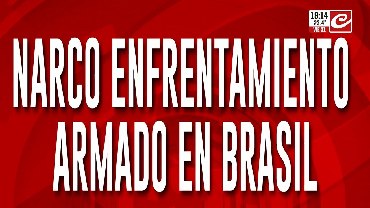 Narco enfrentamiento armado en Brasil: una vecina filmo todo