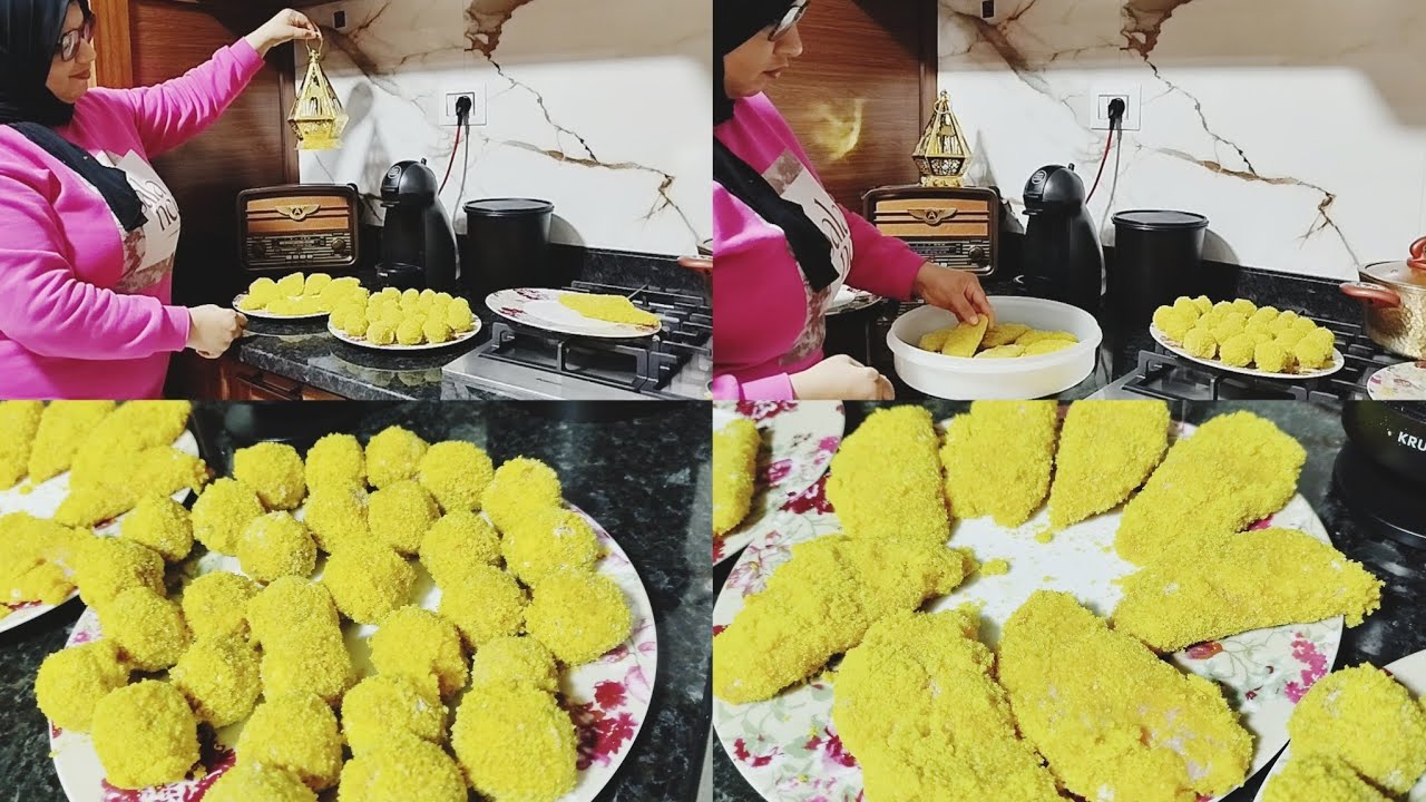 اول تحضيرات رمضان بكيلوا سكالوب بدعت كردون بلو curdon Bleu و كريات الدجاج boulette poulet 