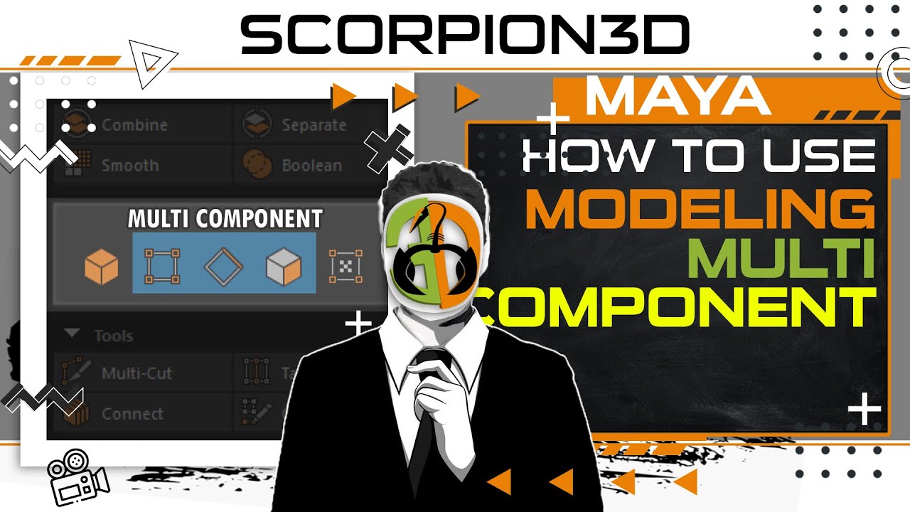 MAYA BASICS MODELING TOOLKIT,  MULTI COMPONENT FOR BEGINNERS