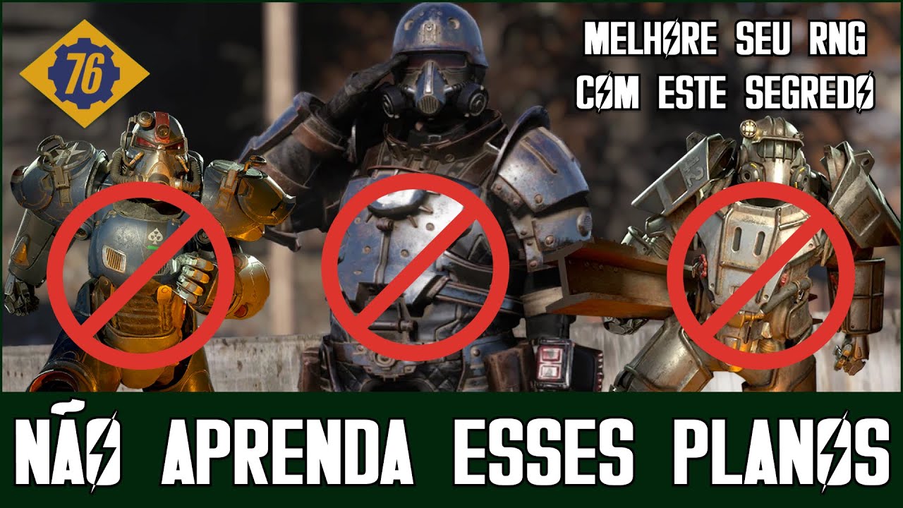 N&atilde;o Aprenda Esses Planos em Fallout 76 ! (Armaduras/Armaduras Potentes)