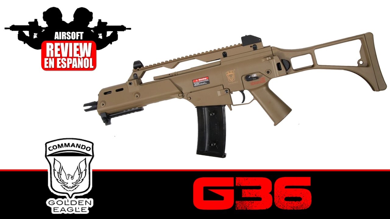 G36 GOLDEN EAGLE Airsoft Review en Español HD ( Test Shot )