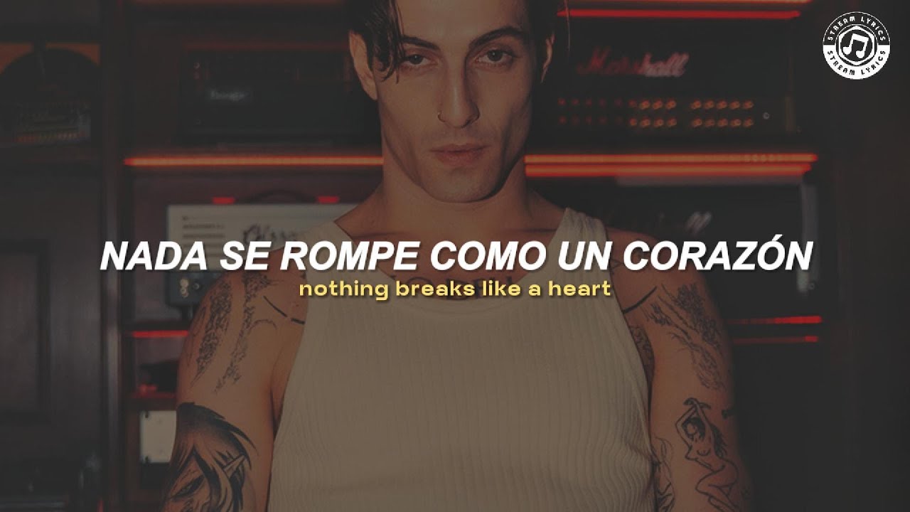 Damiano David - Nothing Breaks Like a Heart [español + lyrics]