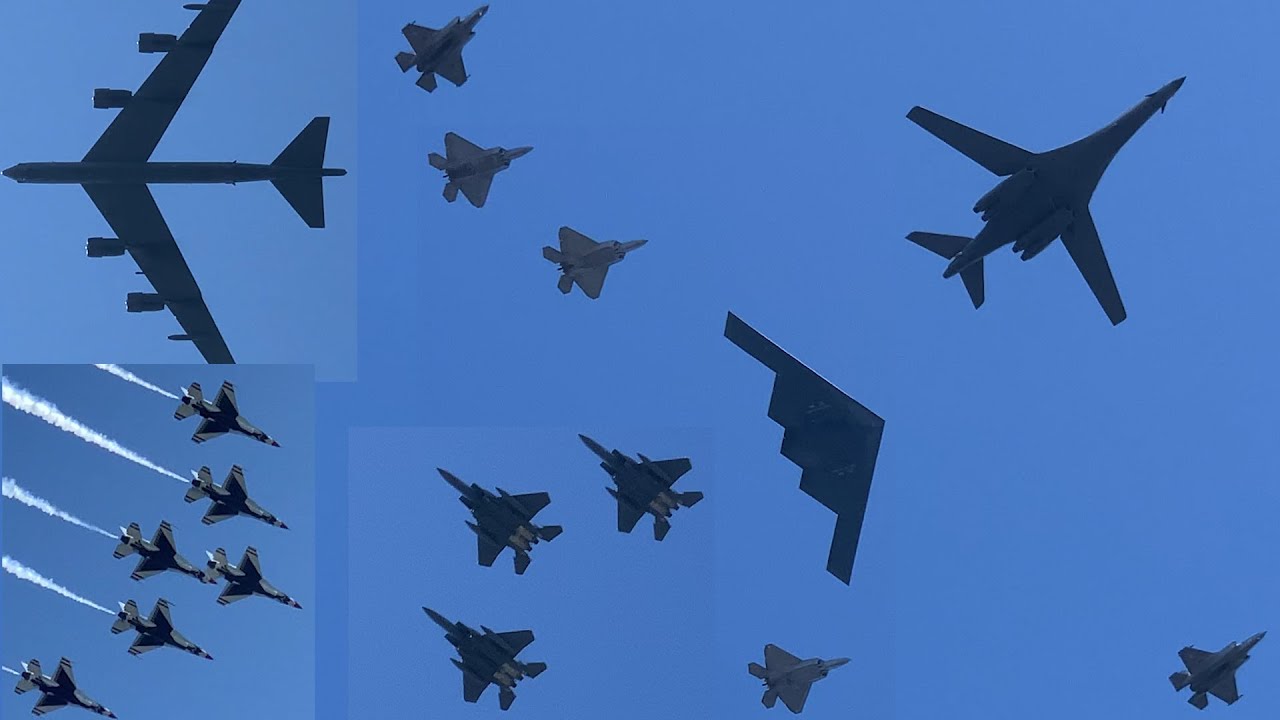 🛩 Boston flyover US USAF Air Force USMC Marine Corps jets 4th of July 2020. USS Constitution