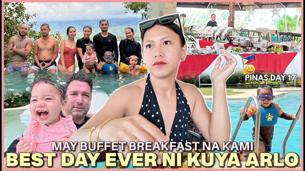 HALA! MAY BUFFET BREAKFAST NA! BEST DAY EVER NI KUYA ARLO! MORE FUN WITH THE FAMBAM! ❤️ | rhazevlogs