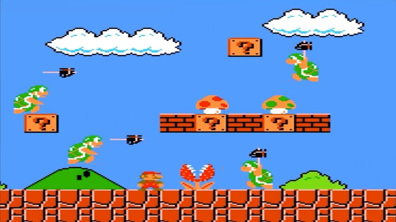 Super Mario Bros HD: BUT All Enemies Are Hammer Bros Part 1