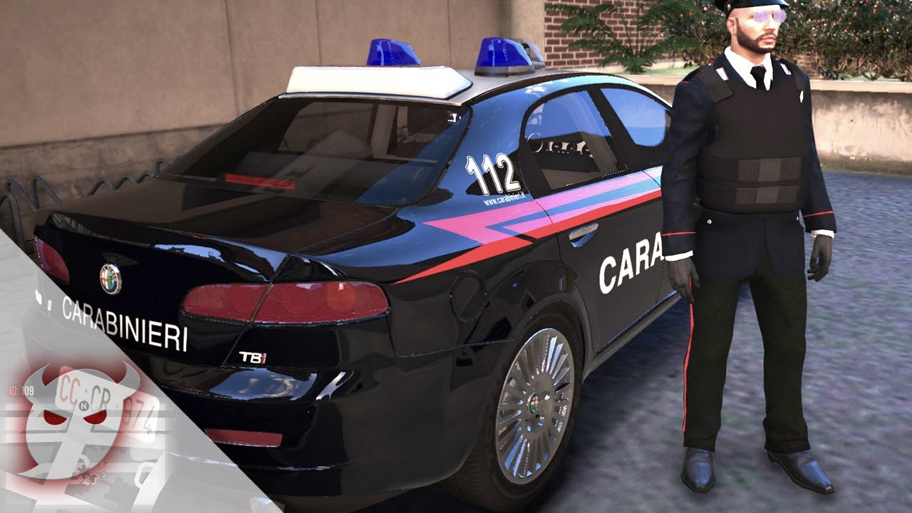 Carabinieri sventano una rapina in gioielleria - GTA5 Fivem RolePlay 