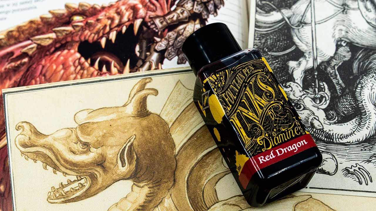 Diamine Red Dragon - Test atramentu