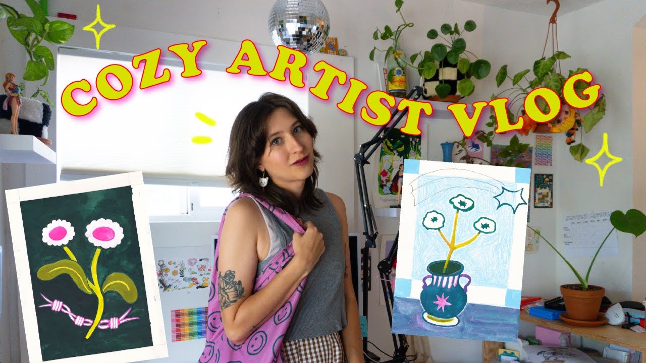 Finding Solace in Art ✿ A Cozy Artist Vlog ✿