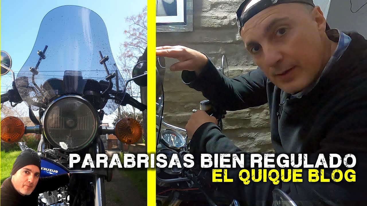 Como comprar y regular el parabrisas de la moto