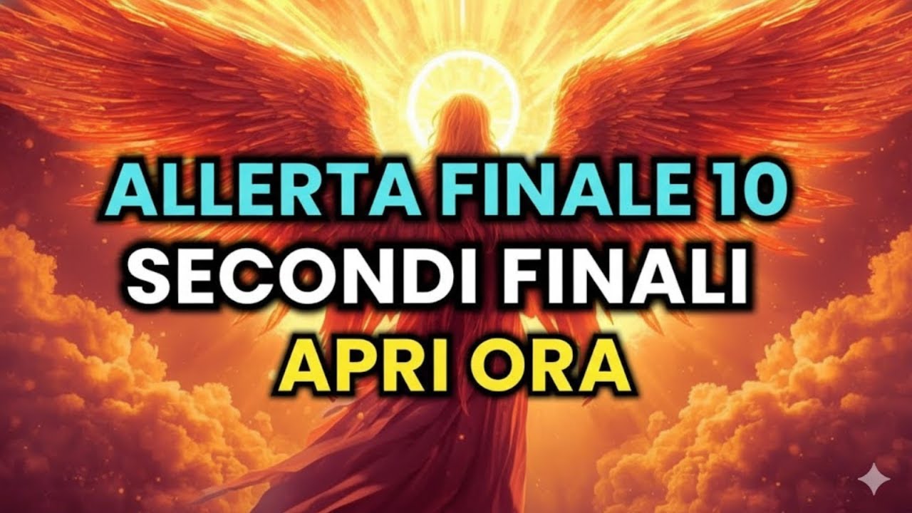 PRESCELTO, RESTANO SOLO 15 SECONDI L’ARCANGELO MICHELE SI È STANCATO È IL MIO ULTIMO TENTATIVO CON