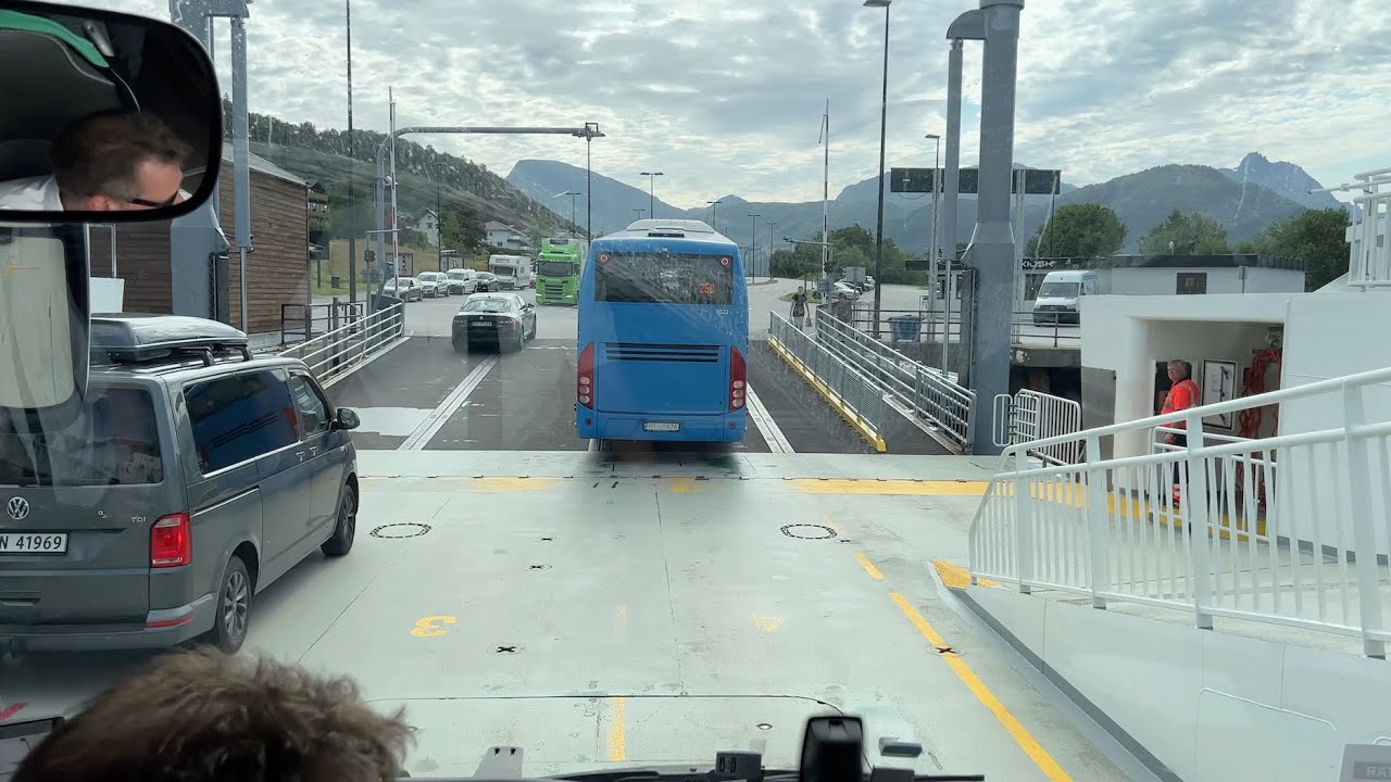 Sykkylven, Norway - Driving Off the Skopphorn Ferry (Sykkylven-Magerholm Ferry) (2022)
