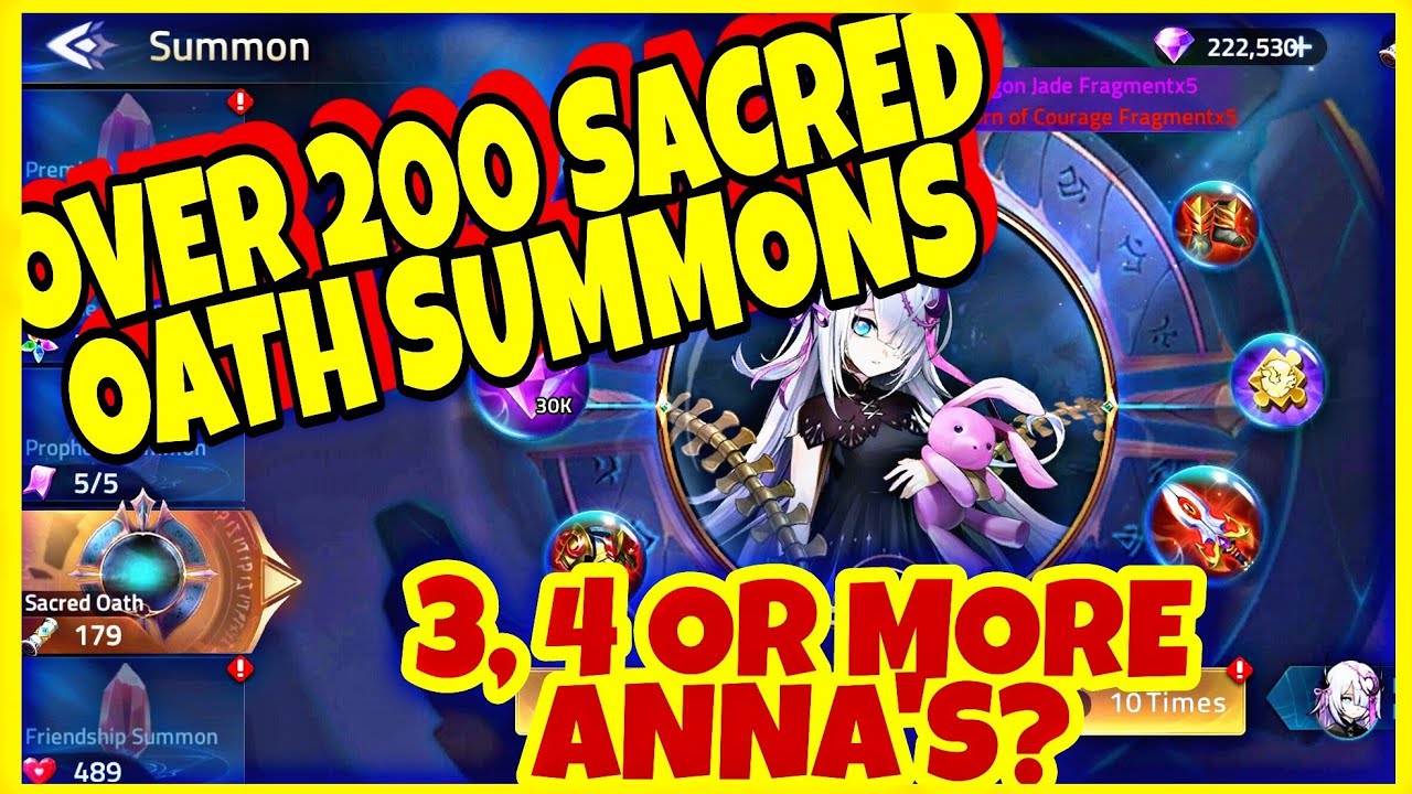 OVER 200 Sacred Oath Summons for OP Hero Anna | Mobile Legends Adventure