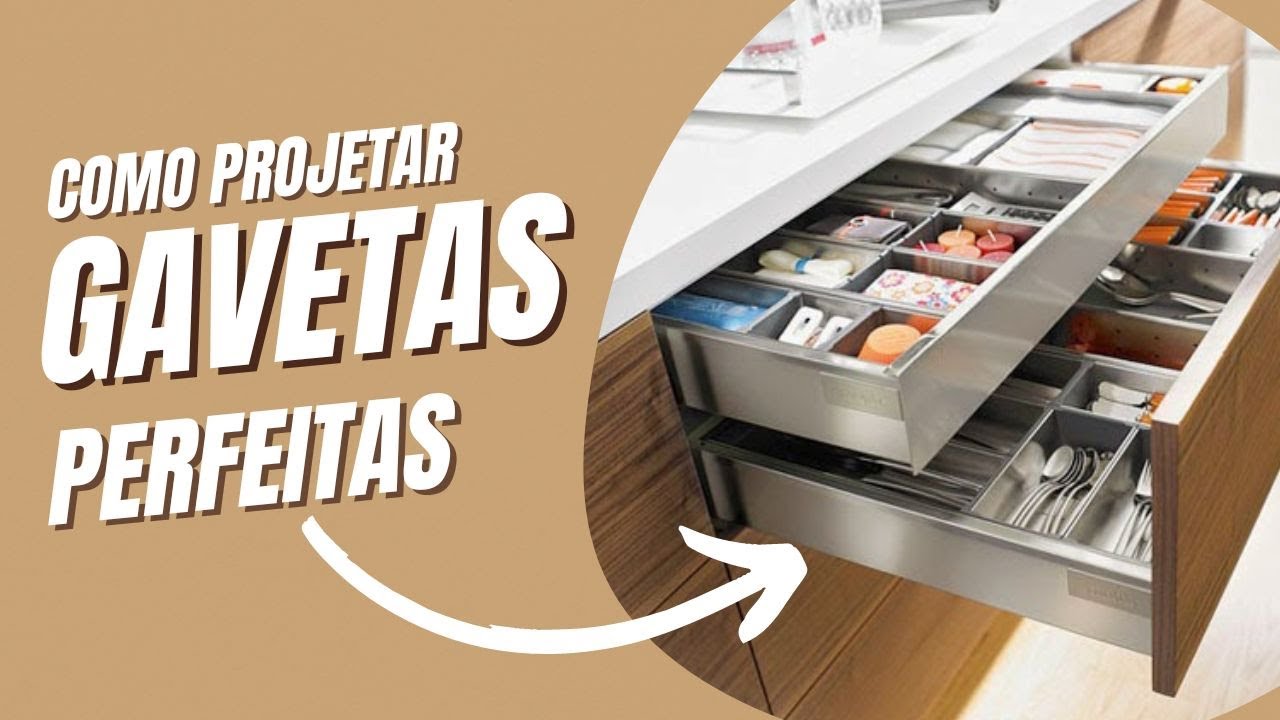 Como projetar gavetas - curso de marcenaria aula 04 PT01