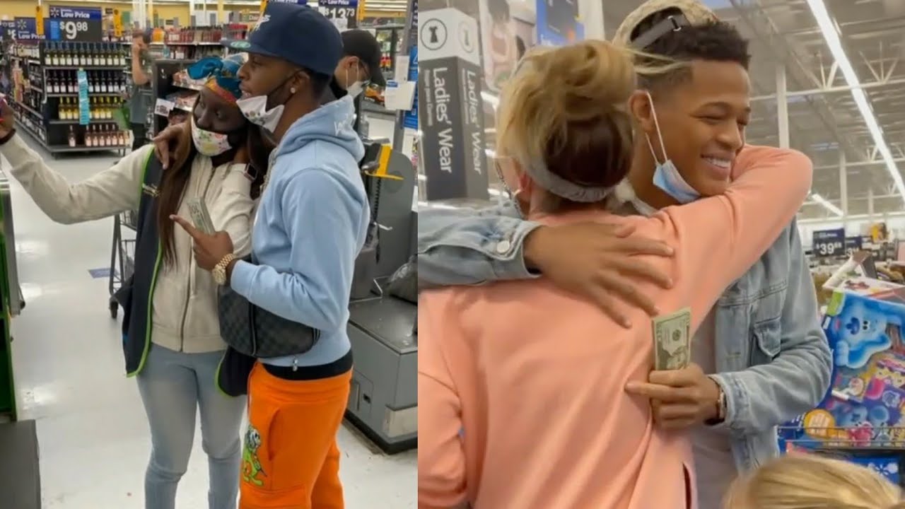 YK Osiris joins Toosii2x in spreading love by paying for people groceries at a time of need