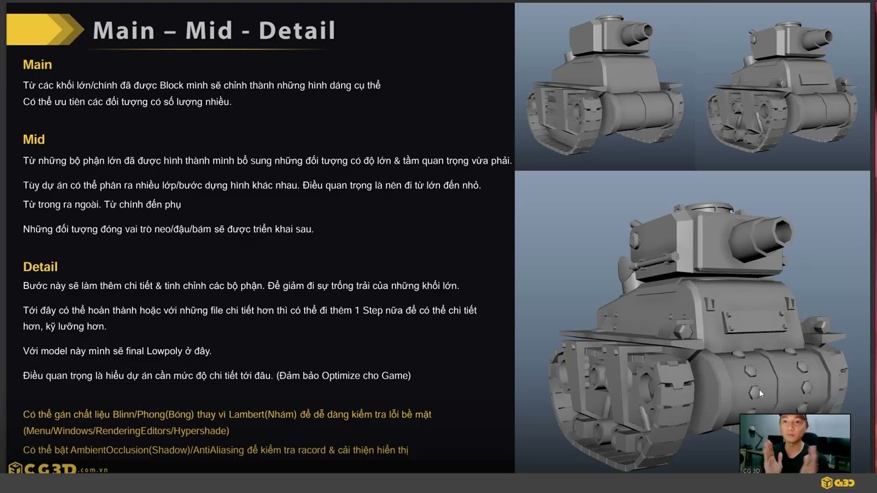 TỰ HỌC 3D HARD SURFACE | Ôn tập các bước dựng hình
