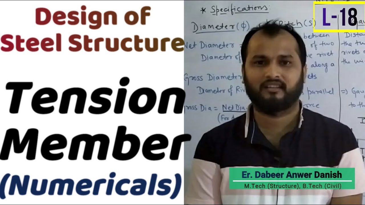 Design of Tension Member Numericals (Part-02) || Design of Steel Structure L-18 || dAd Sir