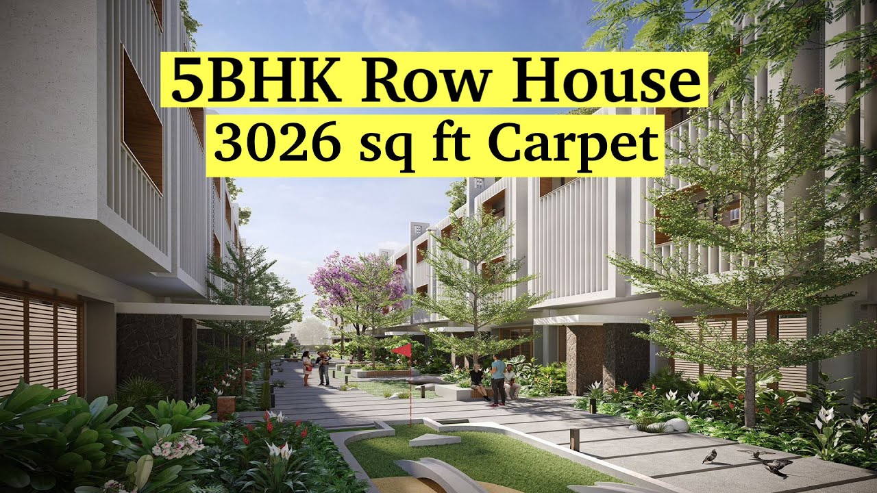5BHK 3026 Sq.Ft Luxury Row Villa Tour at Ravet | Near Hanging Bridge Pune | Premium Villa for Sale