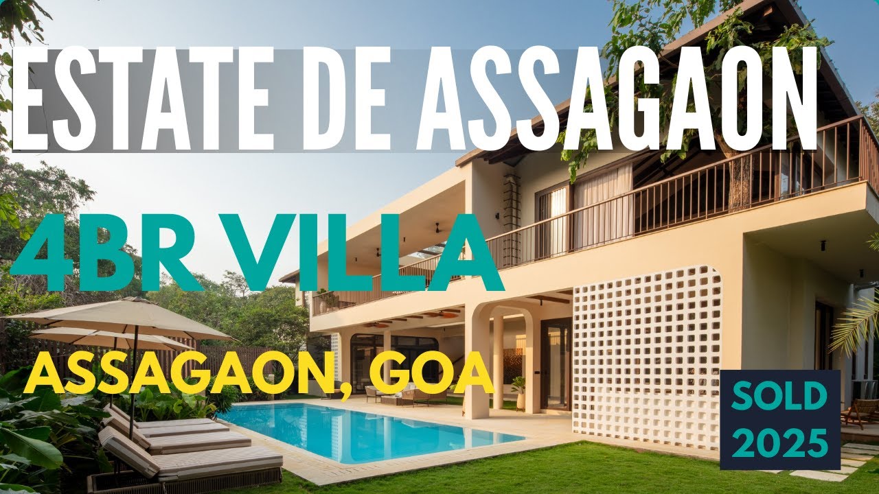 Luxury Pool Estate in Assagao | 4 Master Bedrooms | 10,000 sqft | Fully Furnished | GoaVillasforSale