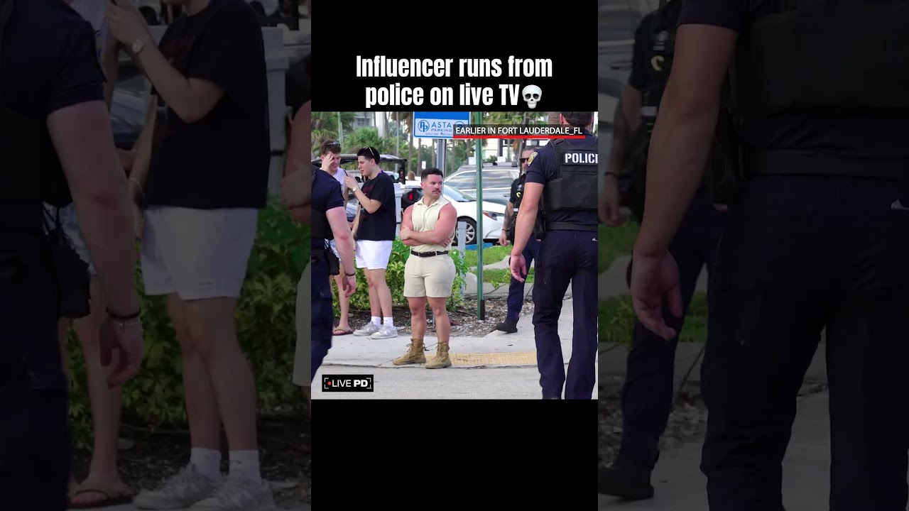 Police capture influencer on live TV